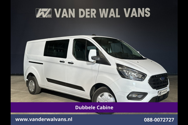 Ford Transit Custom 2.0 TDCI 130pk L2H1 Dubbele Cabine Euro6 inrichting | Airco | 6-Zits | LED | Cruisecontrol | Parkeersensoren Achterklep, 2800kg Trekvermogen