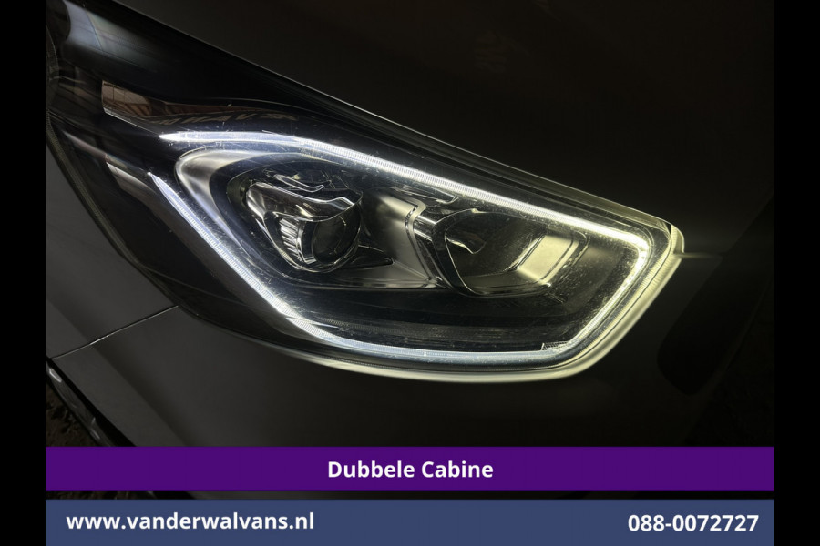 Ford Transit Custom 2.0 TDCI 130pk L2H1 Dubbele Cabine Euro6 inrichting | Airco | 6-Zits | LED | Cruisecontrol | Parkeersensoren Achterklep, 2800kg Trekvermogen