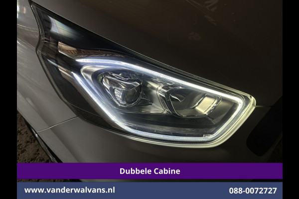 Ford Transit Custom 2.0 TDCI 130pk L2H1 Dubbele Cabine Euro6 inrichting | Airco | 5-Zits | Imperiaal | LED | Cruisecontrol Stoelverwarming, Parkeersensoren, 2800kg trekvermogen