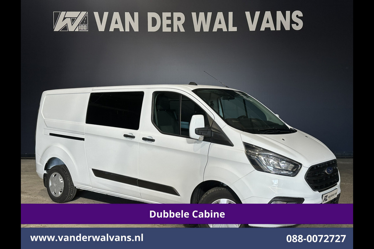 Ford Transit Custom 2.0 TDCI 130pk L2H1 Dubbele Cabine Euro6 inrichting | Airco | 5-Zits | LED | Cruisecontrol Stoelverwarming, Parkeersensoren, Achterklep