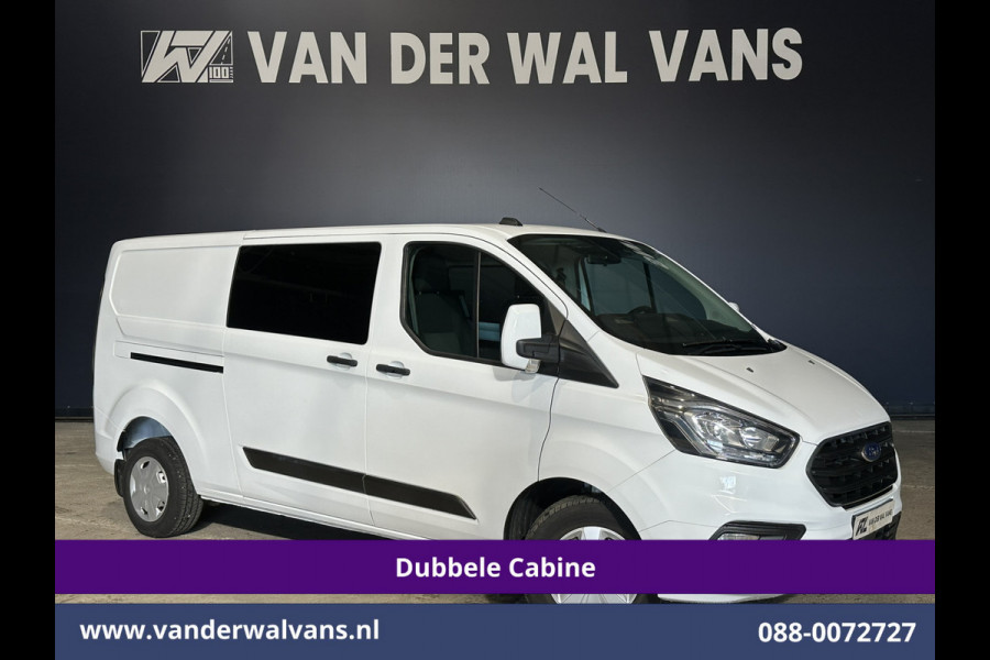 Ford Transit Custom 2.0 TDCI 130pk L2H1 Dubbele Cabine Euro6 inrichting | Airco | 5-Zits | LED | Cruisecontrol Stoelverwarming, Parkeersensoren, Achterklep