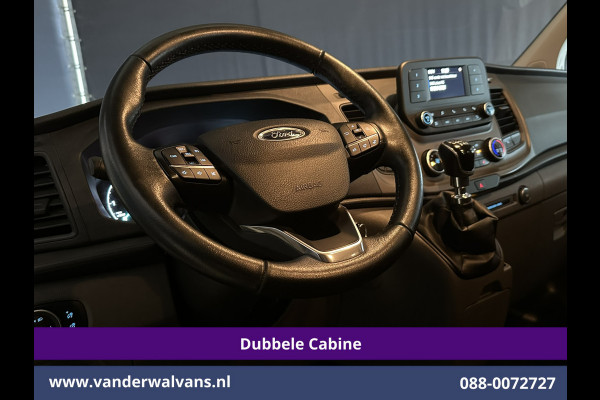 Ford Transit Custom 2.0 TDCI 130pk L2H1 Dubbele Cabine Euro6 inrichting | Airco | 5-Zits | LED | Cruisecontrol Stoelverwarming, Parkeersensoren, Achterklep