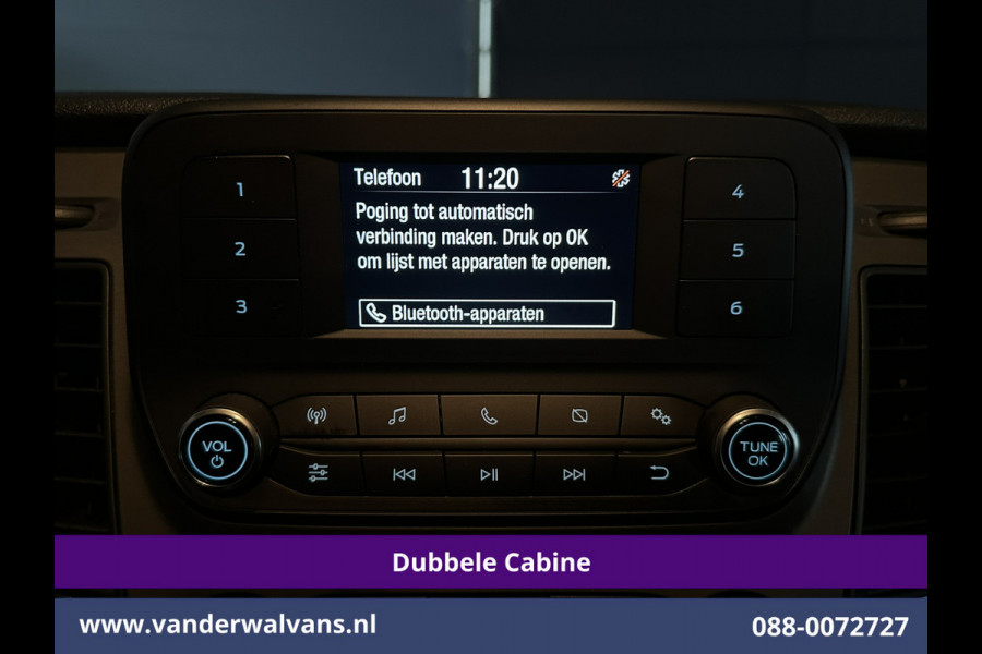 Ford Transit Custom 2.0 TDCI 130pk L2H1 Dubbele Cabine Euro6 inrichting | Airco | 5-Zits | LED | Cruisecontrol Stoelverwarming, Parkeersensoren, Achterklep