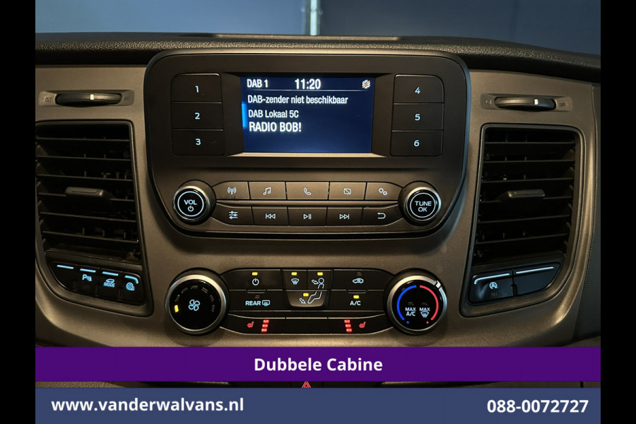Ford Transit Custom 2.0 TDCI 130pk L2H1 Dubbele Cabine Euro6 inrichting | Airco | 5-Zits | LED | Cruisecontrol Stoelverwarming, Parkeersensoren, Achterklep
