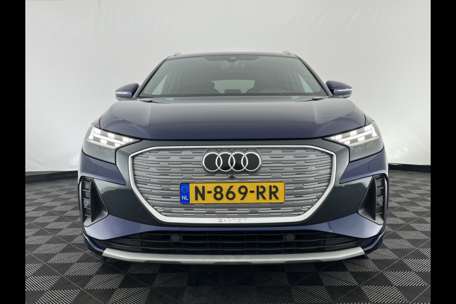 Audi Q4 e-tron 40 Advanced edition 77 kWh [ 3-Fase ] {SOH-92%} (INCL.BTW) Aut.*HEAT-PUMP | NAVI-FULLMAP | MATRIX-LED | KEYLESS | AUDI-SOUND |  DIGI-COCKPIT | DAB | CARPLAY | HEATED-SPORTSEATS | PRIVACYGLASS | CRUISE | 19''ALU*