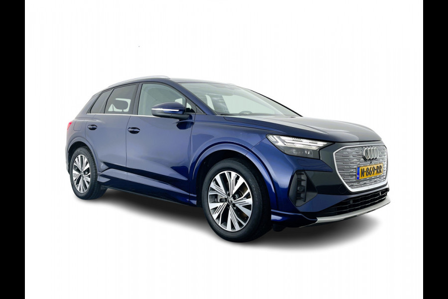 Audi Q4 e-tron 40 Advanced edition 77 kWh [ 3-Fase ] {SOH-92%} (INCL.BTW) Aut.*HEAT-PUMP | NAVI-FULLMAP | MATRIX-LED | KEYLESS | AUDI-SOUND |  DIGI-COCKPIT | DAB | CARPLAY | HEATED-SPORTSEATS | PRIVACYGLASS | CRUISE | 19''ALU*