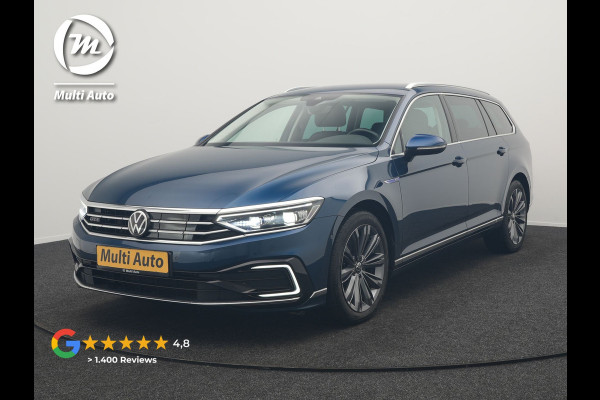 Volkswagen Passat Variant GTE Highline Plug in Hybrid 218pk Dealer O.H PHEV | Trekhaak af Fabriek | Adaptive Cruise | Alcantara Sportstoelen Memory & Massage  | Virtual | Parkassist & Camera | 18"L.M | Matrix LED | Keyless |