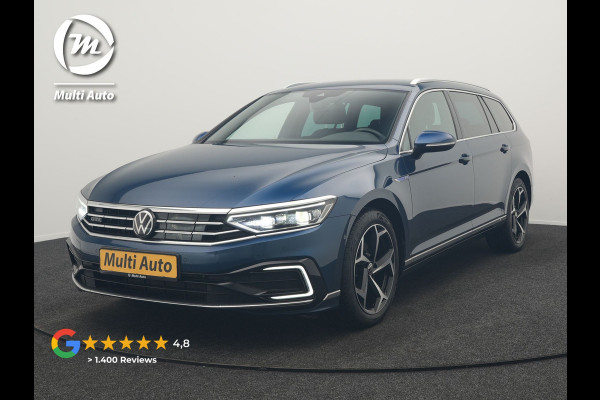 Volkswagen Passat Variant GTE Business Plug In Hybrid 218pk Dealer O.H PHEV | Trekhaak af Fabriek | Adaptive Cruise | Alcantara Sportstoelen Massage | Camera | Virtual | 18"L.M | Keyless | Matrix LED | Apple Carplay |