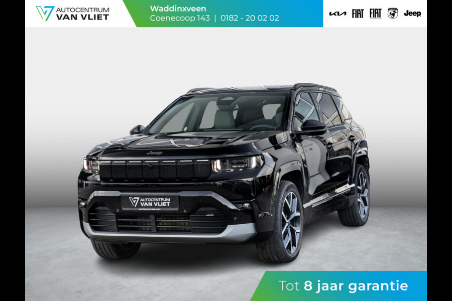 Jeep Compass First Edition 74 kWh | Adapt. Cruise | Camera | Carplay | 20" | Elektr. A-Klep | Navi | Winter Pack | Schuif/Kanteldak | Premium Pack | Conv. Pack | Warmtepomp