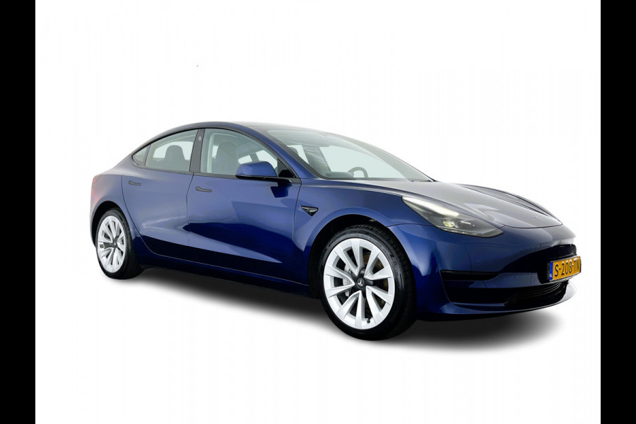 Tesla Model 3 Standard RWD Plus 60 kWh [ 3-Fase-11kW ] {SOH-92%} (INCL-BTW) Aut. *PANO | AUTOPILOT | LEATHER | KEYLESS | FULL-LED | MEMORY-PACK | TOPVIEW | DAB | CARPLAY | DIGI-COCKPIT | LANE-ASSIST | COMFORTSEATS | 19"ALU*