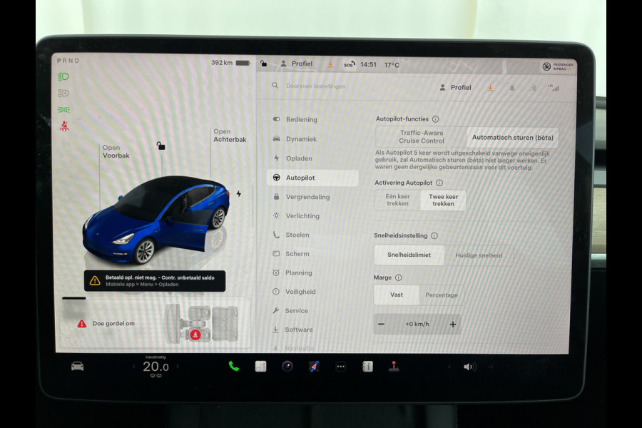 Tesla Model 3 Standard RWD Plus 60 kWh [ 3-Fase-11kW ] {SOH-92%} (INCL-BTW) Aut. *PANO | AUTOPILOT | LEATHER | KEYLESS | FULL-LED | MEMORY-PACK | TOPVIEW | DAB | CARPLAY | DIGI-COCKPIT | LANE-ASSIST | COMFORTSEATS | 19"ALU*