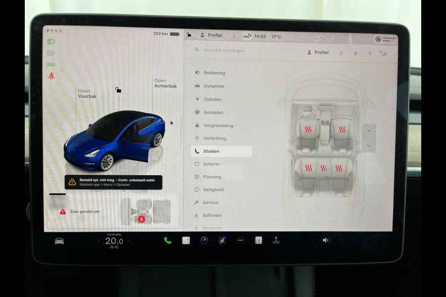 Tesla Model 3 Standard RWD Plus 60 kWh [ 3-Fase-11kW ] {SOH-92%} (INCL-BTW) Aut. *PANO | AUTOPILOT | LEATHER | KEYLESS | FULL-LED | MEMORY-PACK | TOPVIEW | DAB | CARPLAY | DIGI-COCKPIT | LANE-ASSIST | COMFORTSEATS | 19"ALU*