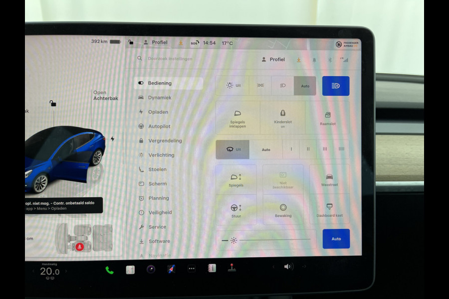 Tesla Model 3 Standard RWD Plus 60 kWh [ 3-Fase-11kW ] {SOH-92%} (INCL-BTW) Aut. *PANO | AUTOPILOT | LEATHER | KEYLESS | FULL-LED | MEMORY-PACK | TOPVIEW | DAB | CARPLAY | DIGI-COCKPIT | LANE-ASSIST | COMFORTSEATS | 19"ALU*