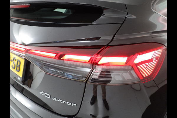 Audi Q4 Sportback e-tron 40 Advanced edition 77 kWh 204 pk | SoH 96% | Navigatie | Parkeersensoren achter | Matrix LED koplampen | Stoelverwarming |
