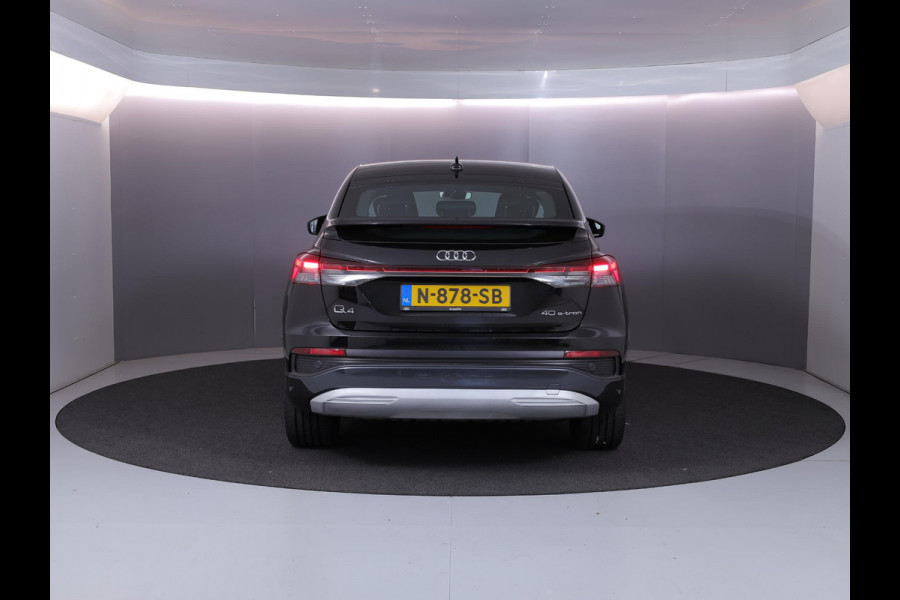 Audi Q4 Sportback e-tron 40 Advanced edition 77 kWh 204 pk | SoH 96% | Navigatie | Parkeersensoren achter | Matrix LED koplampen | Stoelverwarming |