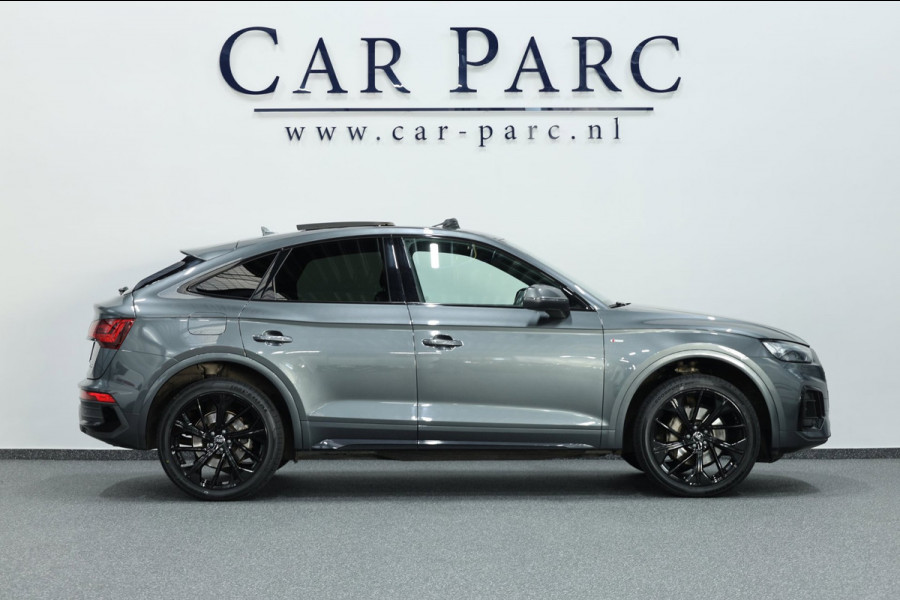 Audi Q5 Sportback 50 TFSI e S edition 3x S-line/LED/VIRTUAL/SFEER/PANO/HALF LEDER+S.VERWARMING/21" LMV/CAM/ACC/ECC/12 MND GARANTIE