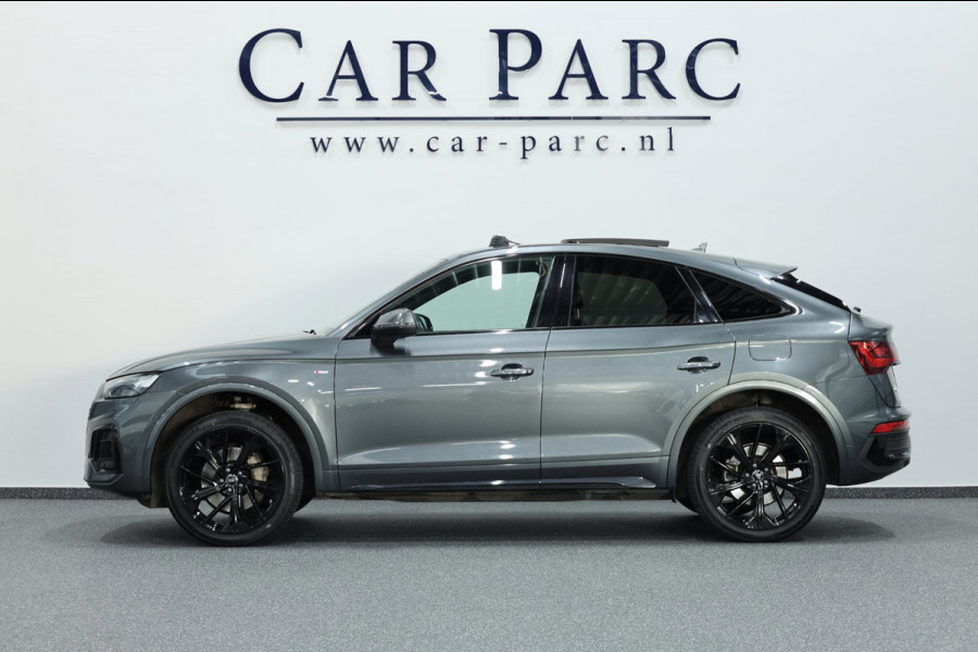 Audi Q5 Sportback 50 TFSI e S edition 3x S-line/LED/VIRTUAL/SFEER/PANO/HALF LEDER+S.VERWARMING/21" LMV/CAM/ACC/ECC/12 MND GARANTIE