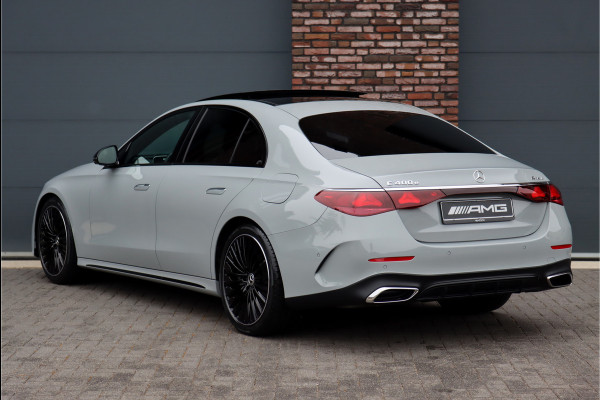 Mercedes-Benz E-Klasse 400 e 4MATIC AMG Line | Hyperscreen | Luchtvering | Achterasbesturing | Distronic+ | HUD | Massage | Burmester | Nappa Leder | Trekhaak | Vlakkenverwarming | Stoelventilatie |