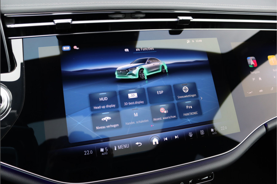 Mercedes-Benz E-Klasse 400 e 4MATIC AMG Line | Hyperscreen | Luchtvering | Achterasbesturing | Distronic+ | HUD | Massage | Burmester | Nappa Leder | Trekhaak | Vlakkenverwarming | Stoelventilatie |