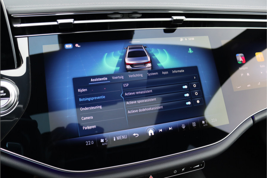 Mercedes-Benz E-Klasse 400 e 4MATIC AMG Line | Hyperscreen | Luchtvering | Achterasbesturing | Distronic+ | HUD | Massage | Burmester | Nappa Leder | Trekhaak | Vlakkenverwarming | Stoelventilatie |