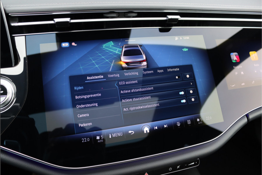 Mercedes-Benz E-Klasse 400 e 4MATIC AMG Line | Hyperscreen | Luchtvering | Achterasbesturing | Distronic+ | HUD | Massage | Burmester | Nappa Leder | Trekhaak | Vlakkenverwarming | Stoelventilatie |