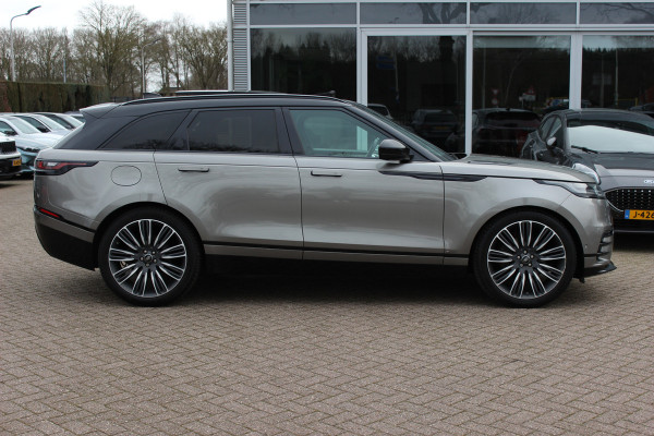 Land Rover Range Rover Velar 2.0 I4 Turbo AWD R-Dynamic HSE / Trekhaak / Panoramadak / 360Camera / Head-up / Laser LED / 21'' / Meridian High End / Stoelmassage+Verwarming / Stuurverwarming / DAB / ACC