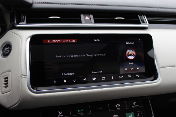Land Rover Range Rover Velar 2.0 I4 Turbo AWD R-Dynamic HSE / Trekhaak / Panoramadak / 360Camera / Head-up / Laser LED / 21'' / Meridian High End / Stoelmassage+Verwarming / Stuurverwarming / DAB / ACC