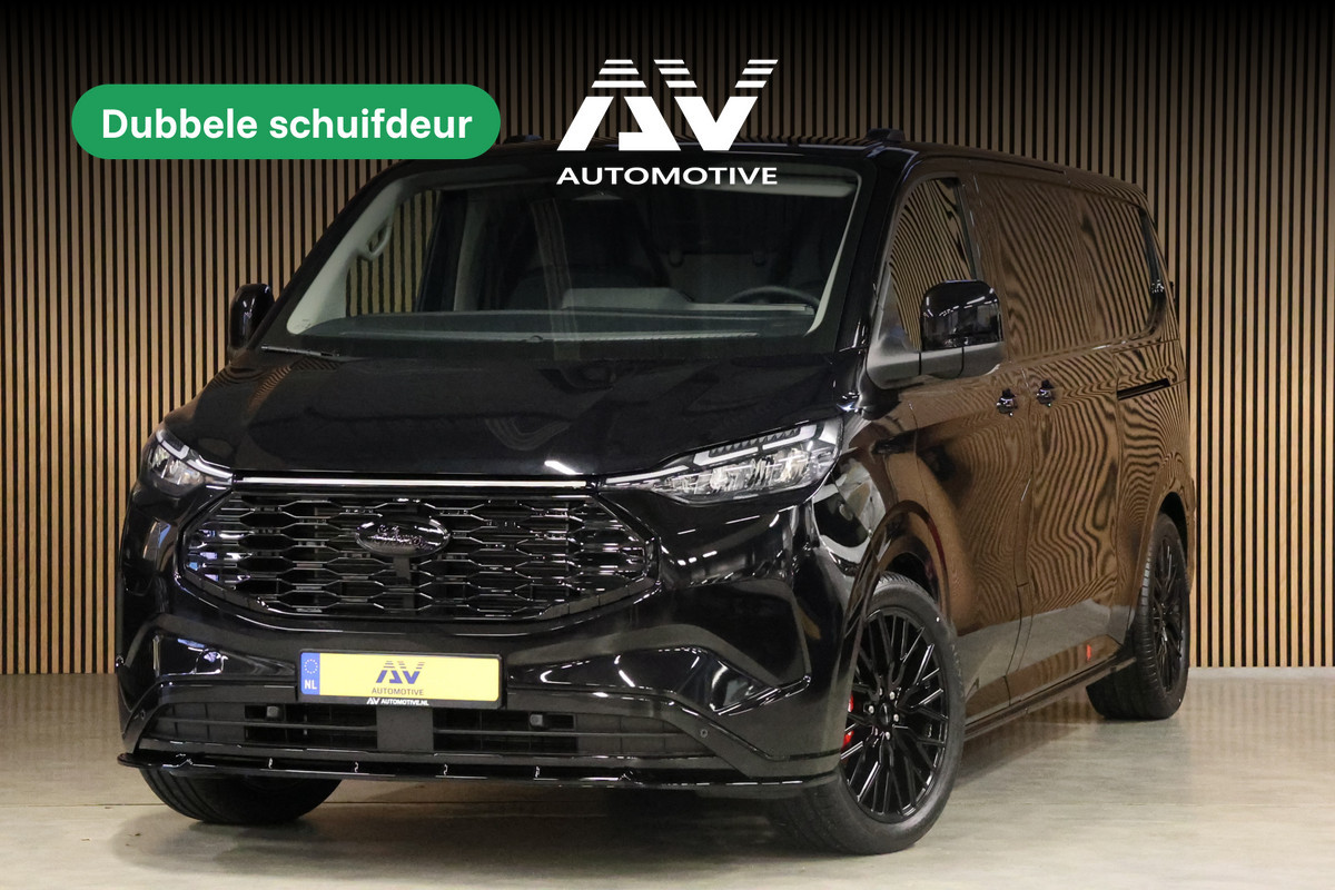 Ford E-Transit Custom 320 L2H1 Limited 65 kWh 218 PK | 328 KM Range | ACC | Blind Spot | L+R Schuifdeur | LED Koplampen + achterlichten | Stuur- en stoelverwarming | CarPlay | Camera | Zero Emission
