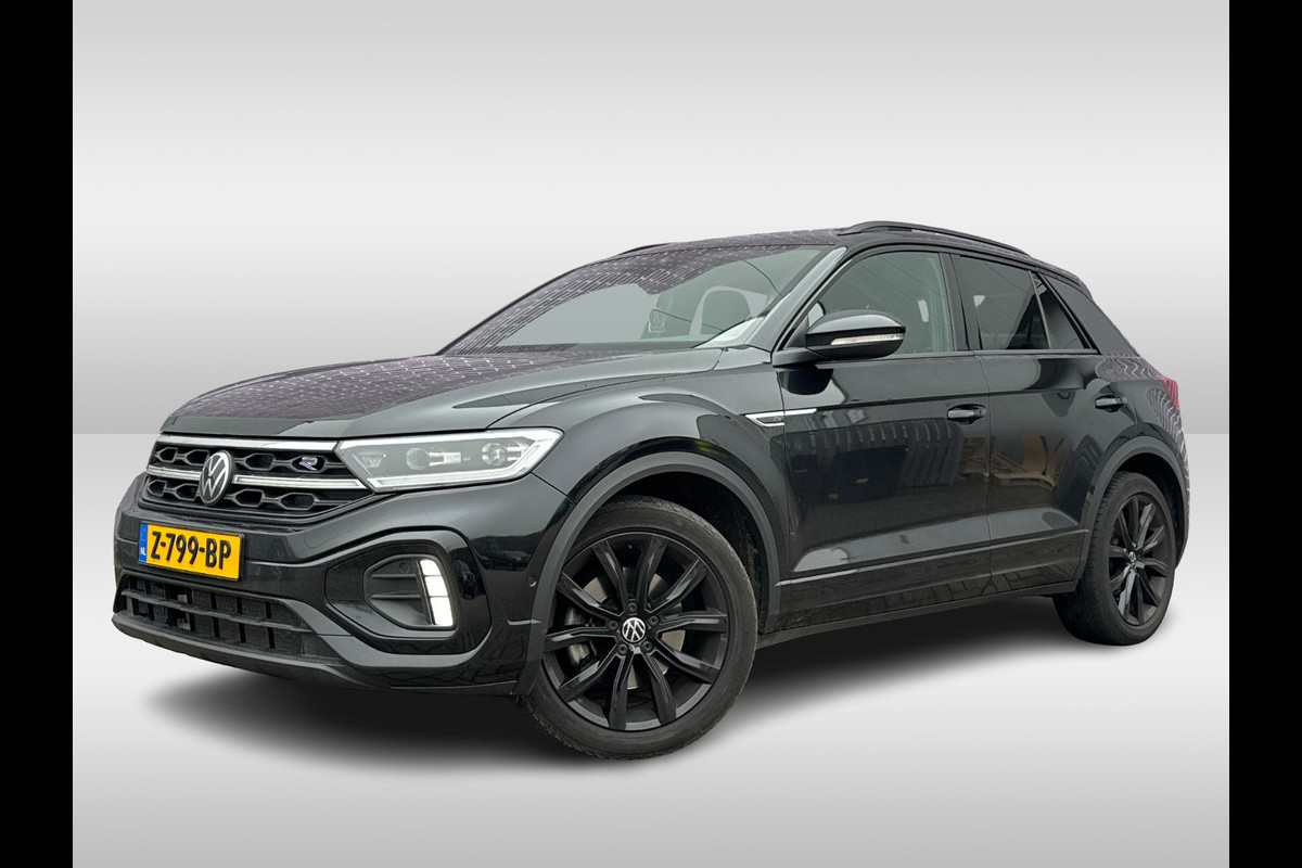 Volkswagen T-Roc 2.0 TSI 4Motion R-Line Business+ / 26.553 km! / Panoramadak / Camera / Leder / Matrix LED / 18'' / Sfeerverlichting / CarPlay / Stoelverwarming / DAB / ACC