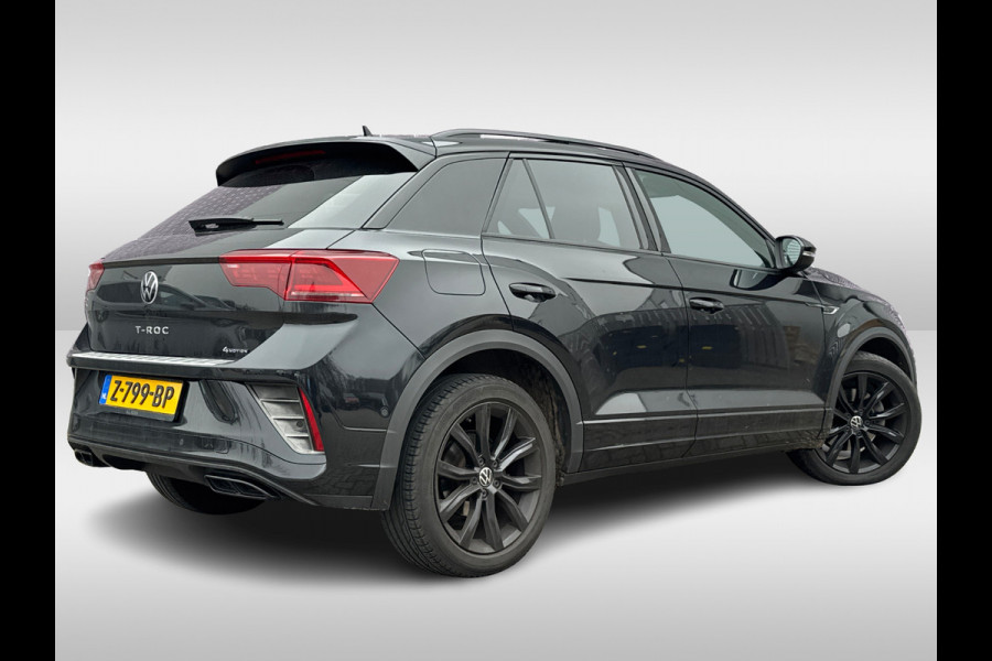 Volkswagen T-Roc 2.0 TSI 4Motion R-Line Business+ / 26.553 km! / Panoramadak / Camera / Leder / Matrix LED / 18'' / Sfeerverlichting / CarPlay / Stoelverwarming / DAB / ACC