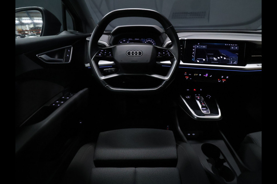 Audi Q4 e-tron 40 Advanced edition 77 kWh [ADAPTIVE CRUISE CONTROL, APPLE CARPLAY, ANDROID AUTO, SFEERVERLICHTING, ACHTERUITRIJCAMERA, PDC V+A, STOELVERWARMING, NIEUWSTAAT]