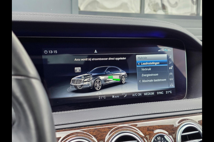 Mercedes-Benz S-Klasse 560 e Lang Premium Plus Massage|Stoelventilatie|Burmester|360° Camera|Pano|Luchtvering