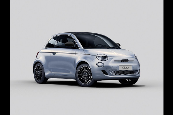 Fiat 500C Hybrid La Prima Cabrio | Clima | LED | PDC | JBL Premium Audio | 17" | Camera | BSM | Canneloni Ivory/Piombo interieur