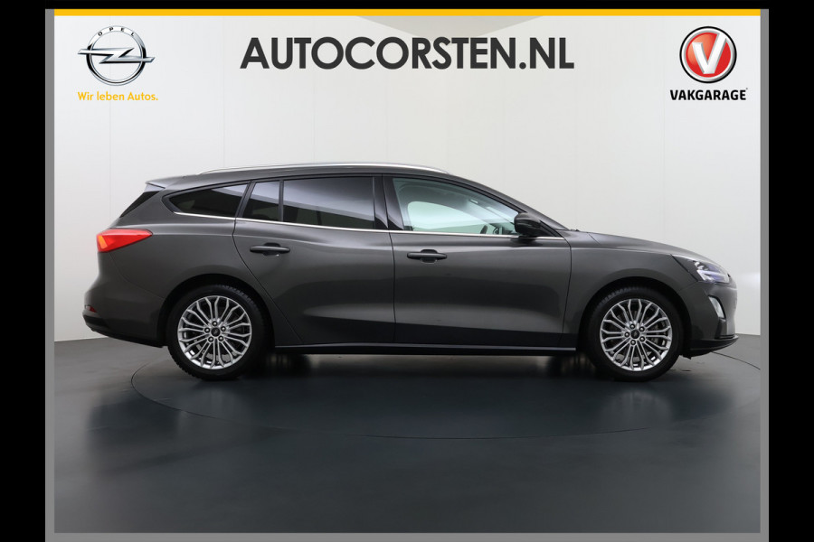 Ford FOCUS Wagon 1.0T 126PK Trekhaak Navi Dual-Ecc Apple Carplay Android Auto Stoel+Voorruitverwarming Cruise Control Pdc Titanium Business Lmv Led Privacy Glas Lane Assist TCS Keyless Licht-/Regensensor 1e Eigenaar Origineel Nederlandse Auto Dealeronderhouden