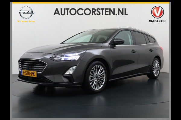 Ford FOCUS Wagon 1.0T 126PK Trekhaak Navi Dual-Ecc Apple Carplay Android Auto Stoel+Voorruitverwarming Cruise Control Pdc Titanium Business Lmv Led Privacy Glas Lane Assist TCS Keyless Licht-/Regensensor 1e Eigenaar Origineel Nederlandse Auto Dealeronderhouden