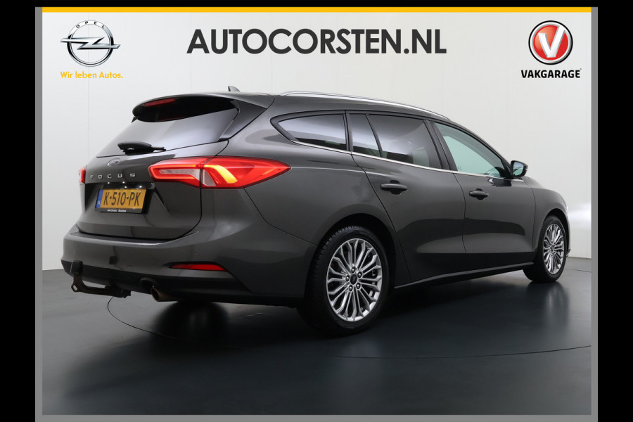 Ford FOCUS Wagon 1.0T 126PK Trekhaak Navi Dual-Ecc Apple Carplay Android Auto Stoel+Voorruitverwarming Cruise Control Pdc Titanium Business Lmv Led Privacy Glas Lane Assist TCS Keyless Licht-/Regensensor 1e Eigenaar Origineel Nederlandse Auto Dealeronderhouden