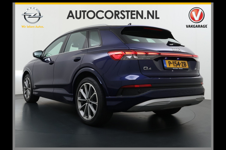 Audi Q4 e-tron 40 204pk AUT. 82kWh Advanced Launch Ed. SOH 97% Warmtepomp Matrix-Led Adaptive-Cruis Audi-Sound System Apple Carplay Android Aut 3 fase laden Stoelverwarming Lmv 20" DAB Bluetooth Elek.Achterklep € 63.000 nieuw Origineel Nederlandse Auto