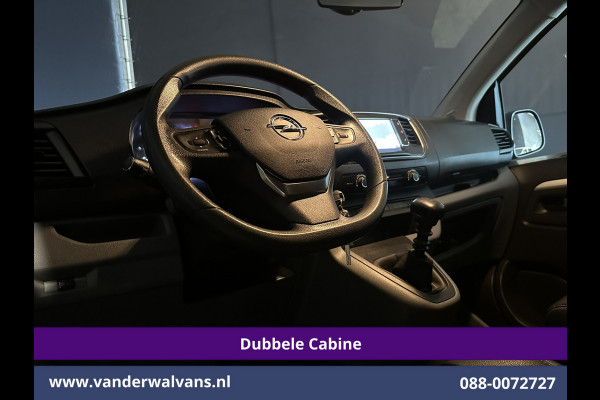 Opel Vivaro 2.0 CDTI 123pk L3H1 Glasresteel Dubbele cabine Euro6 Airco | 5-Zits | Camera | Navigatie | Apple Carplay Android Auto, Cruisecontrol, 2500kg Trekhaak, Parkeersensoren