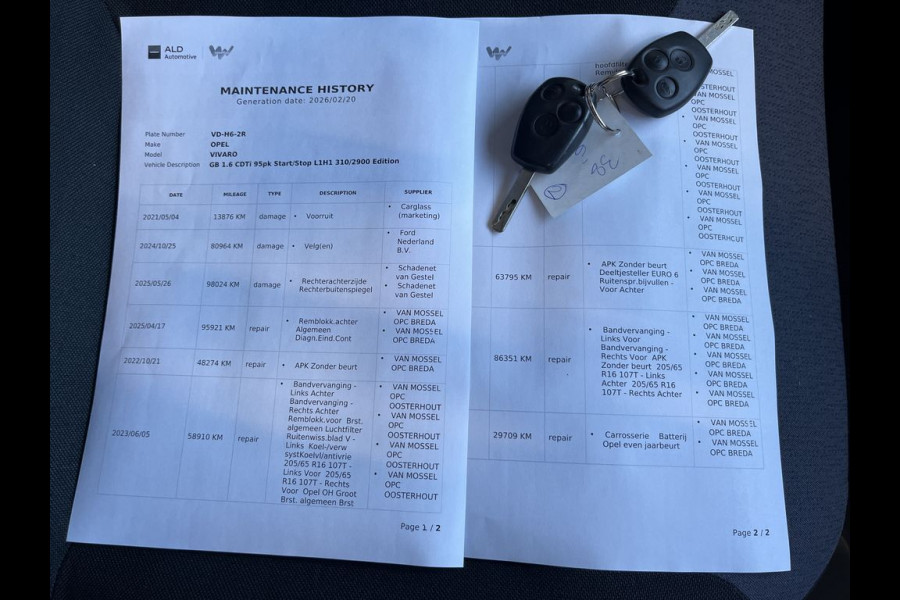 Opel Vivaro 1.6 CDTI E6 Edition 3 zits BPM Vrij! Lease €216 p/m, Inrichting, Airco, Camera, PDC, Cruise controle, Onderhoudshistorie aanwezig