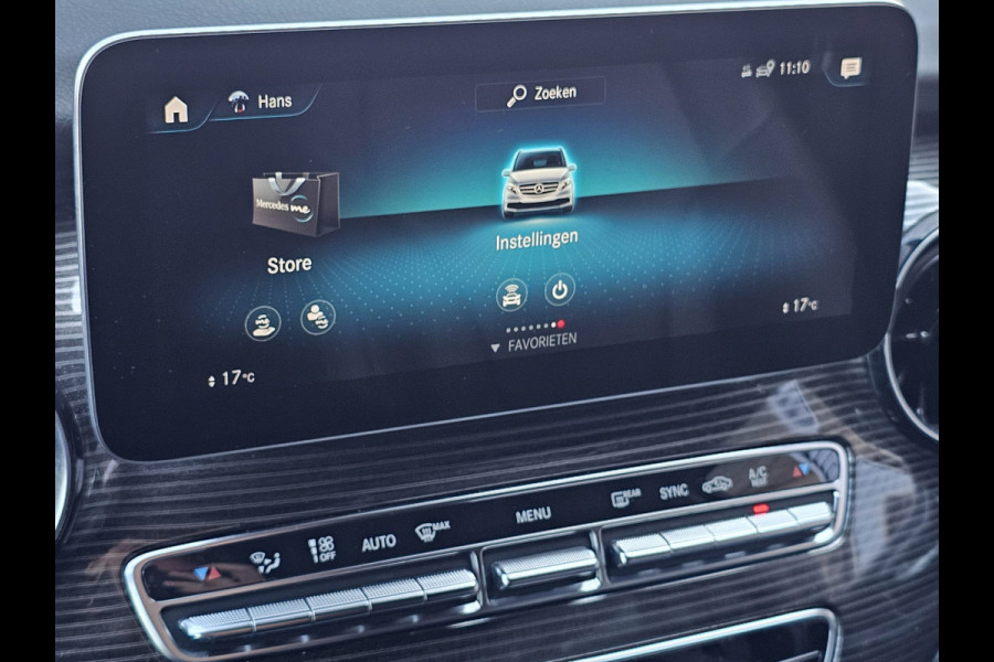 Mercedes-Benz V-Klasse 300d 4-MATIC Extra Lang DC Avantgarde | LED | ACC | Leder | Stoelverwarming | Burmester | App-connect | Trekhaak | LMV 19" | 360 Camera | Lane Assist | Schuifdeuren elektrisch |