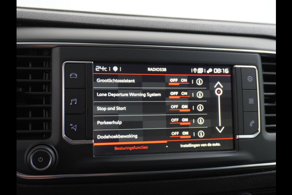 Citroën Jumpy 2.0D 145pk XL L3H1 3-Persoons Navi Apple Carplay Android Auto Cruise Pdc 2X Schuifdeur Cruise DAB+ Bordherkenning WiFi Citroen Connect Regen/Lichtsensor Dodehoeksensor SpoorAssist Voorruit+Wisserverwarmd 1e Eigenaar Euro 6 370Nm koppel