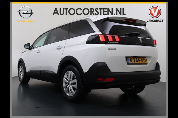 Peugeot 5008 T 131PK AUT-8 7-Pers. Navi 360°Camera Ecc Apple Carplay Android Auto Cruise Control Pdc Blue Executive Avantage Privacy Glas Lmv Isofix Led Regen-Lichtsensor Verkeersbord detectie Dealeronderhouden Origineel Nederlandse Auto 7 Zitter