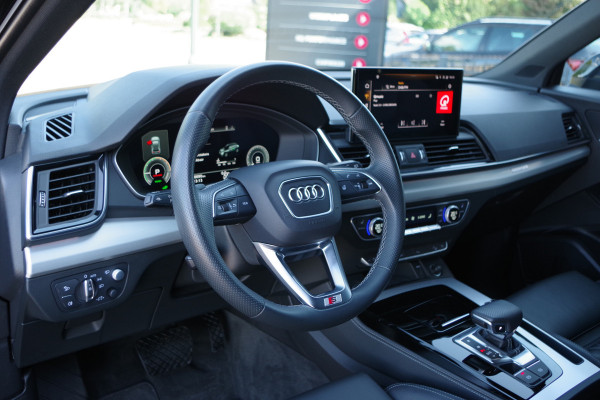 Audi Q5 50 TFSI e Quattro 300 PK S-Line Edition Competition, Panoramadak, RS-Leder, Adap. Cruise Control, 360 Camera, Memory, Winterpakk