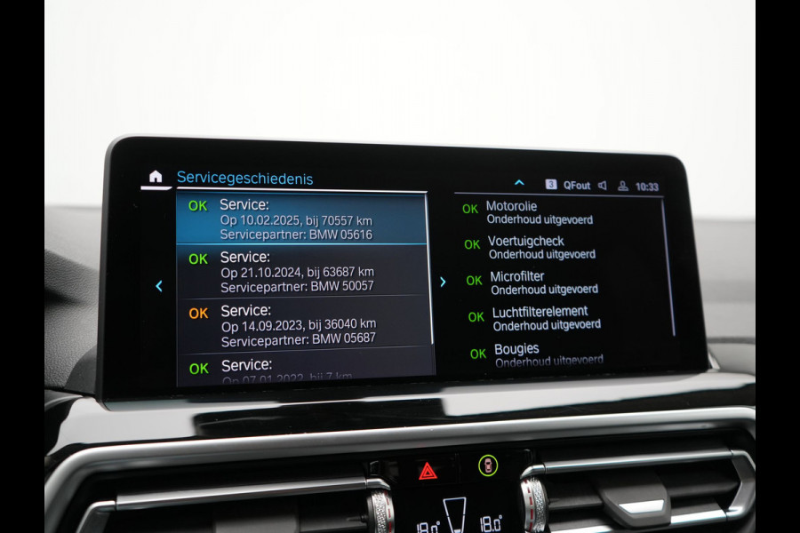 BMW X3 xDrive30e X Line FACELIFT Plug In Hybrid 293pk Dealer O.H. PHEV | 360 Camera | Sportstoelen Verwarmd | Apple Carplay | Hifi Audio | Virtual Cockpit | Navigatie | Cruise Control | DAB | LED Koplampen | 18"L.M |