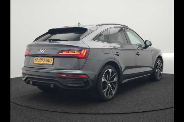 Audi Q5 Sportback 50 TFSI e S Line Plug In Hybrid 300pk Dealer O.H PHEV | Luchtvering | Matrix LED | 21"Audi Sport L.M | Sfeerverlichting | Lederen Sportstoelen Verwarmd | Cruise Control | Navigatie | Virtual | DAB |
