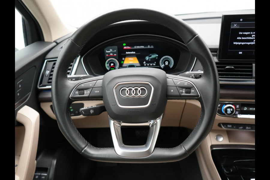 Audi Q5 Sportback 50 TFSI e S Line Plug In Hybrid 300pk Dealer O.H PHEV | Luchtvering | Matrix LED | 21"Audi Sport L.M | Sfeerverlichting | Lederen Sportstoelen Verwarmd | Cruise Control | Navigatie | Virtual | DAB |
