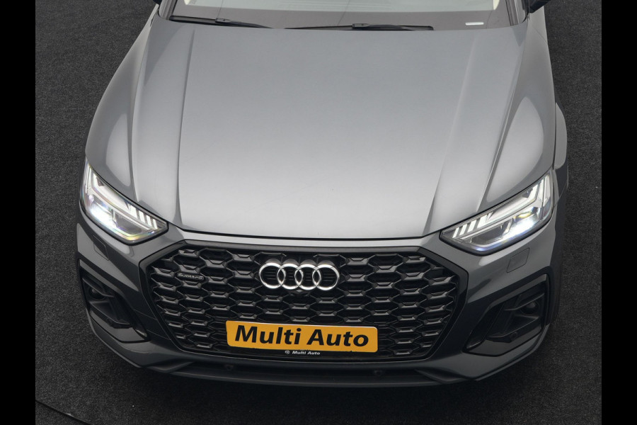 Audi Q5 Sportback 50 TFSI e S Line Plug In Hybrid 300pk Dealer O.H PHEV | Luchtvering | Matrix LED | 21"Audi Sport L.M | Sfeerverlichting | Lederen Sportstoelen Verwarmd | Cruise Control | Navigatie | Virtual | DAB |