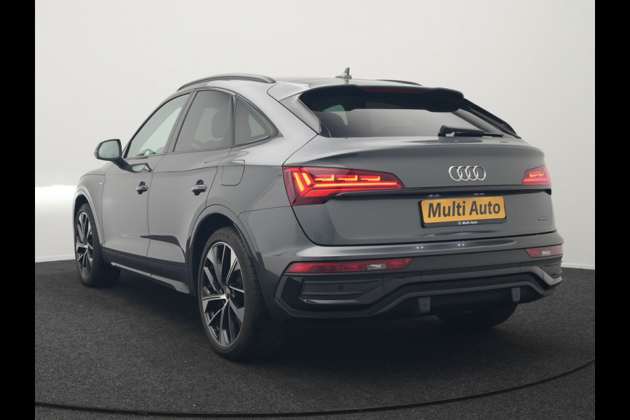 Audi Q5 Sportback 50 TFSI e S Line Plug In Hybrid 300pk Dealer O.H PHEV | Luchtvering | Matrix LED | 21"Audi Sport L.M | Sfeerverlichting | Lederen Sportstoelen Verwarmd | Cruise Control | Navigatie | Virtual | DAB |