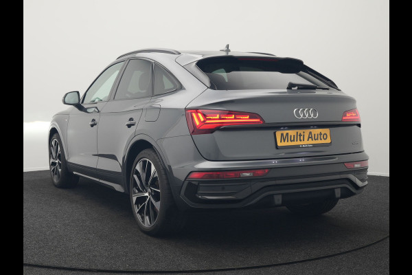 Audi Q5 Sportback 50 TFSI e S Line Plug In Hybrid 300pk Dealer O.H PHEV | Luchtvering | Matrix LED | 21"Audi Sport L.M | Sfeerverlichting | Lederen Sportstoelen Verwarmd | Cruise Control | Navigatie | Virtual | DAB |