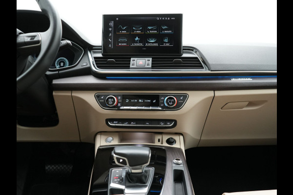 Audi Q5 Sportback 50 TFSI e S Line Plug In Hybrid 300pk Dealer O.H PHEV | Luchtvering | Matrix LED | 21"Audi Sport L.M | Sfeerverlichting | Lederen Sportstoelen Verwarmd | Cruise Control | Navigatie | Virtual | DAB |